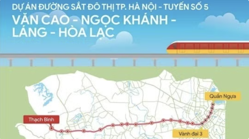 Tuyến đường sắt đô thị số 5: "Mạch máu" nối tầm nhìn chiến lược, gửi gắm kỳ vọng của nhân dân Thủ đô