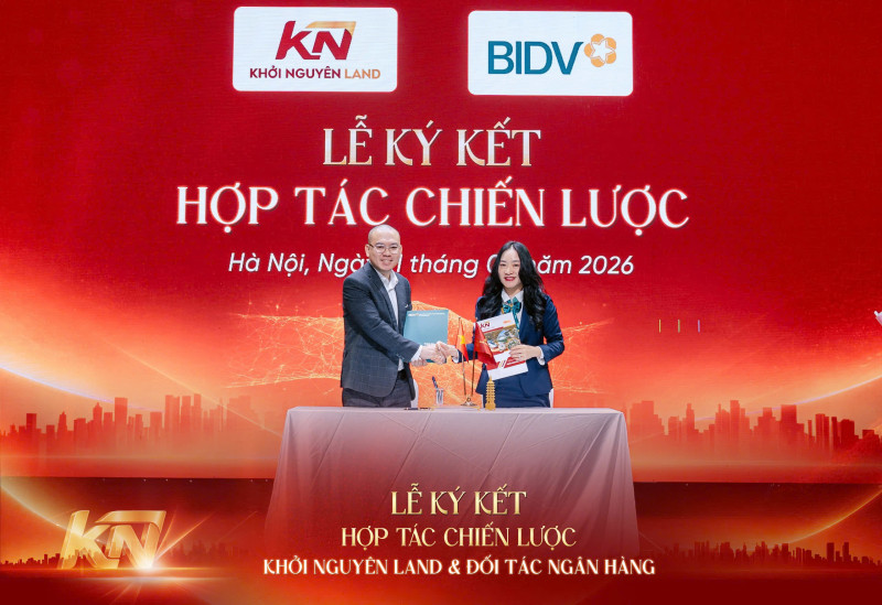 Khởi Nguyên Land ký kết hợp tác chiến lược cùng ngân hàng BIDV - Mở rộng giải pháp tài chính