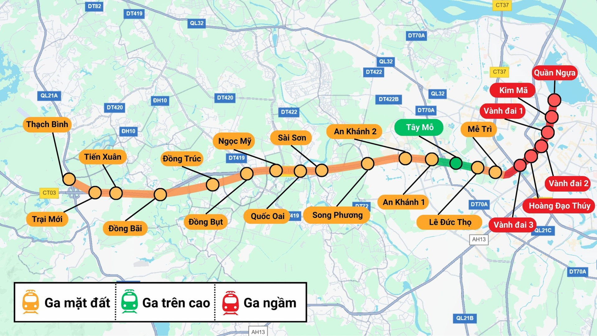 Đại công trường nhà ga metro số 5 tại nút giao Nguyễn Chí Thanh - La Thành - 8